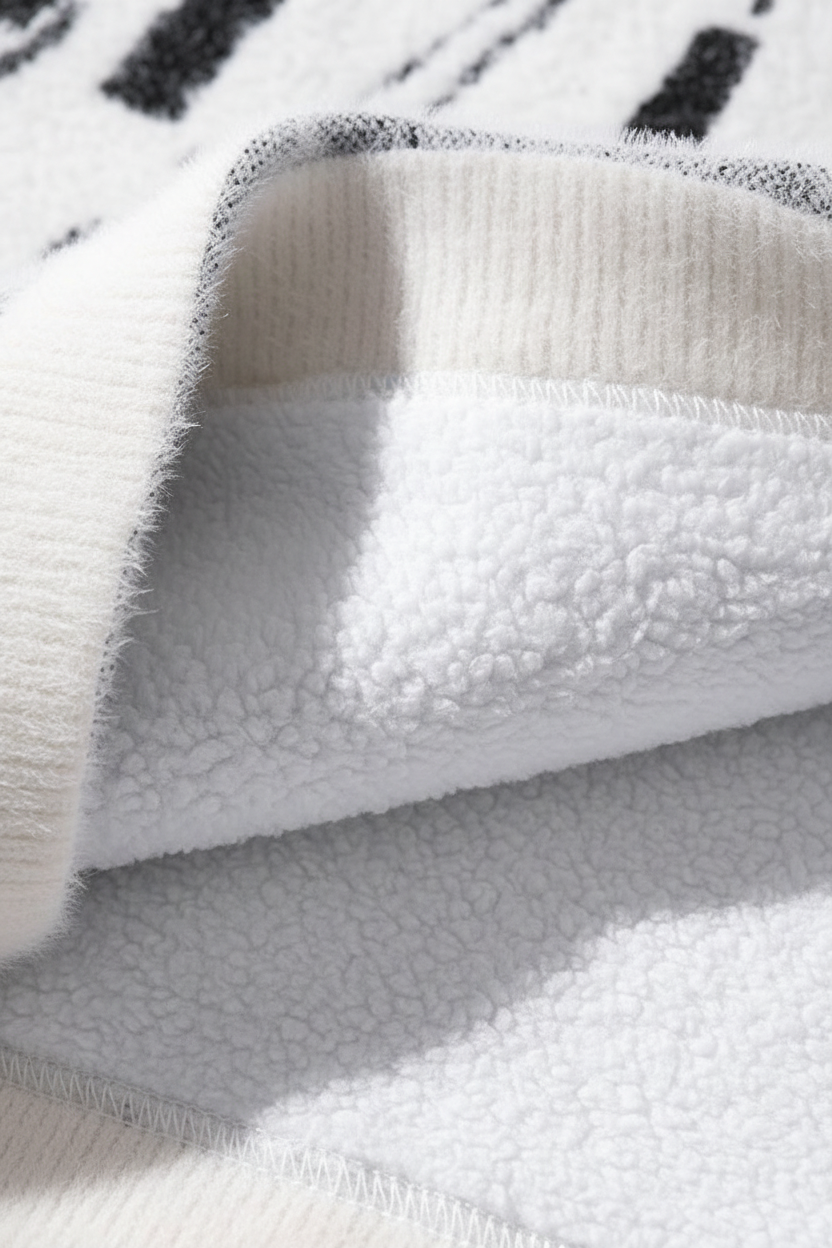 Fleece-Lined Sweater - Detail Shot
