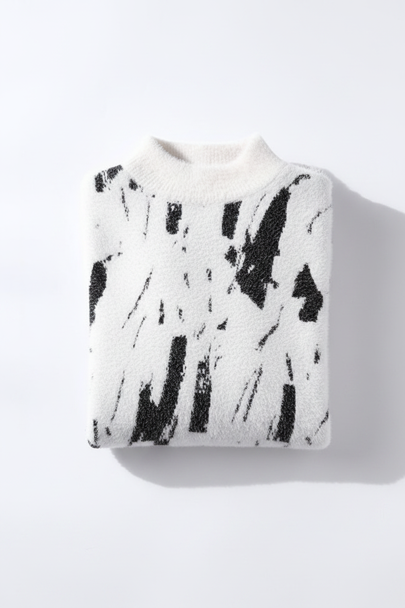 Fleece-Lined Sweater - Flat Lay