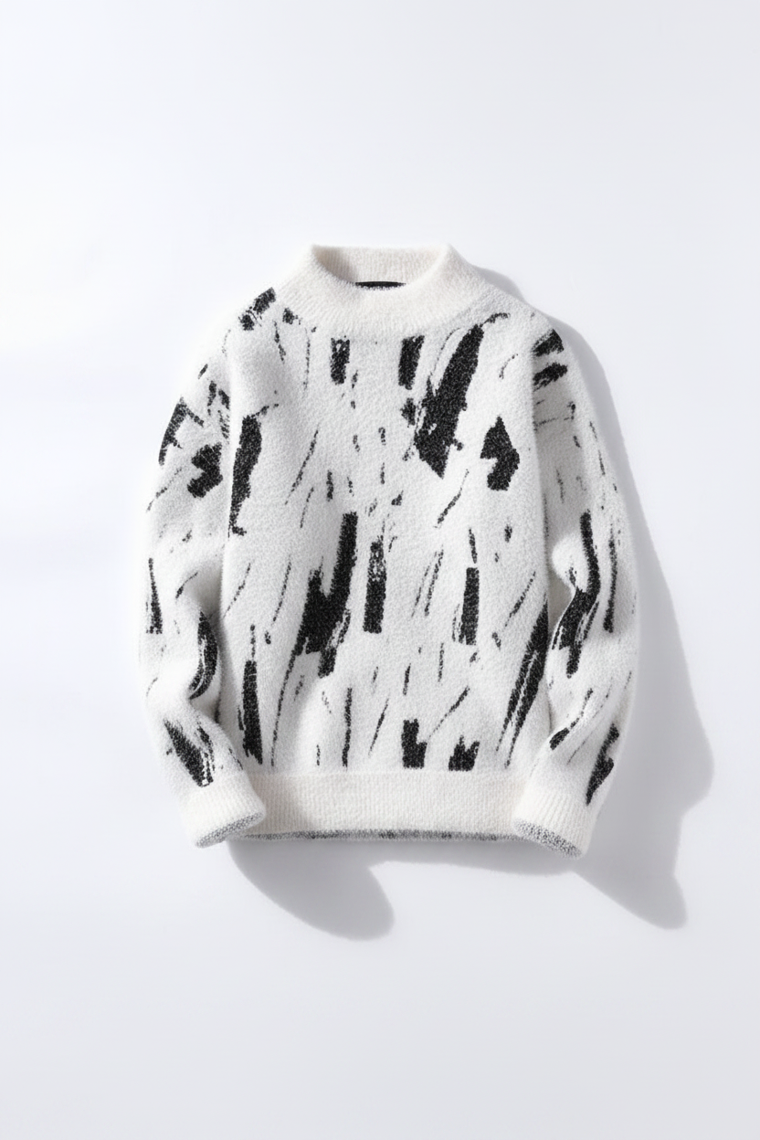 Fleece-Lined Sweater - Front View
