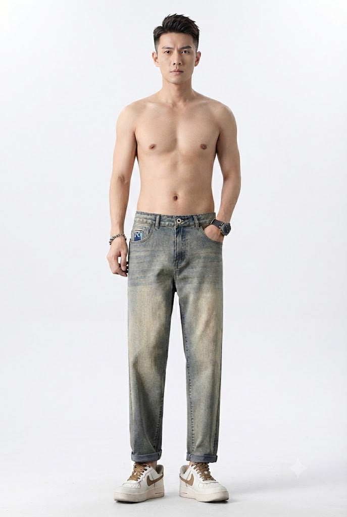 Washed Slim Fit Denim