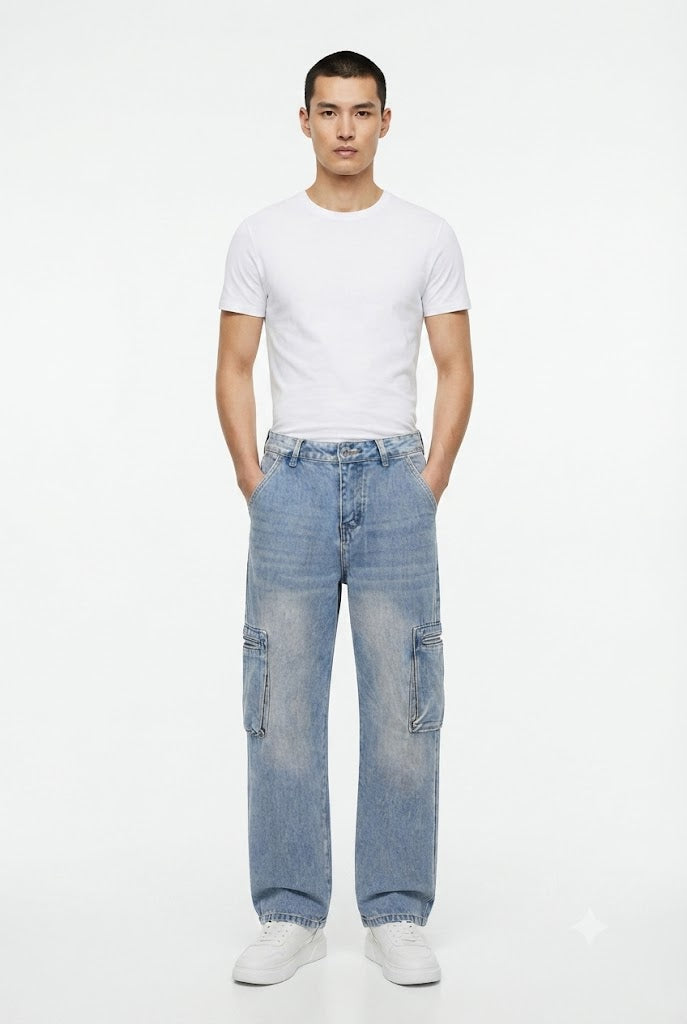 Utility Straight Jeans