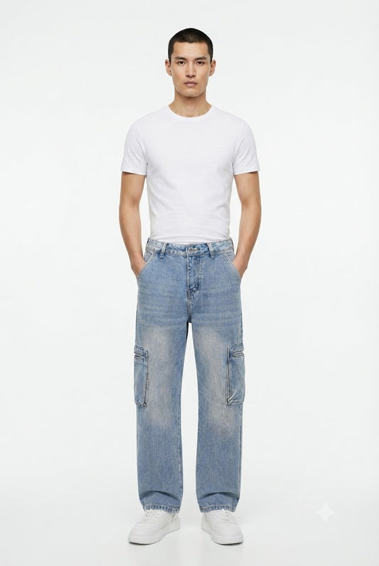 Utility Straight Jeans