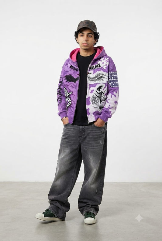 Gothic Patchwork Hoodie