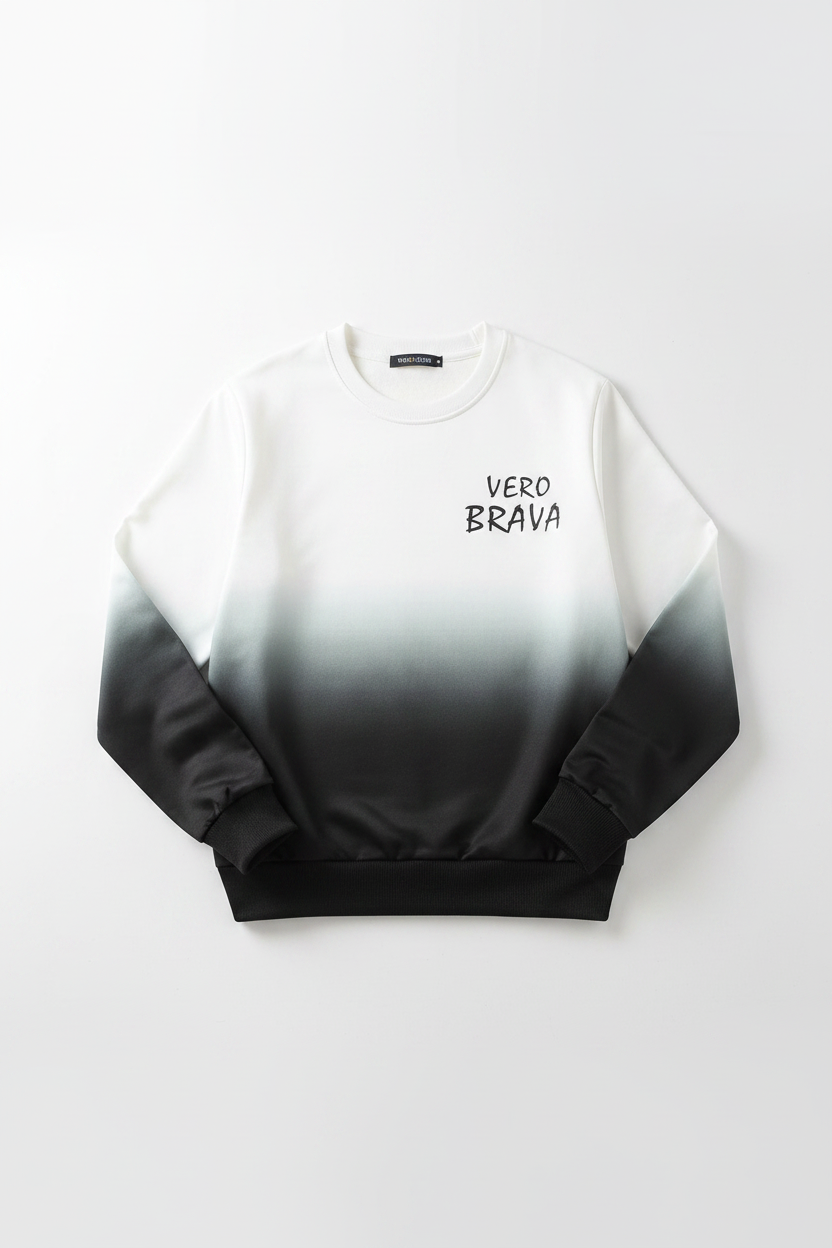 Gradient Crewneck Sweatshirt - Flat Lay