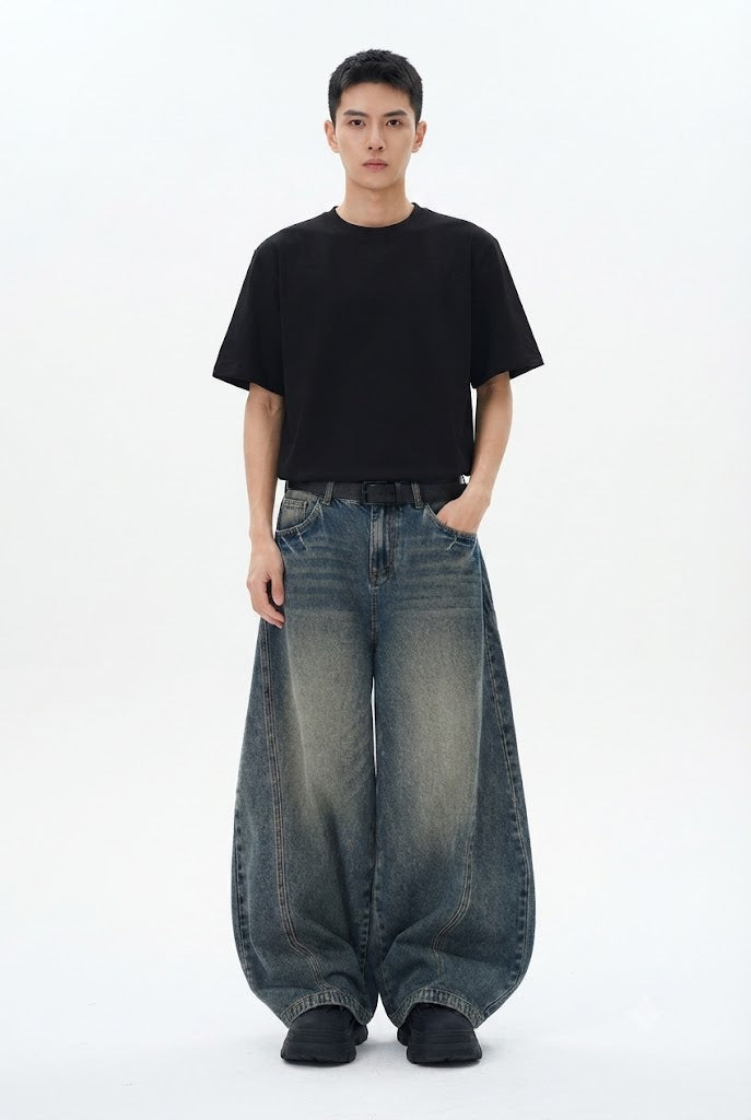 Tie Dye Bootcut Jeans