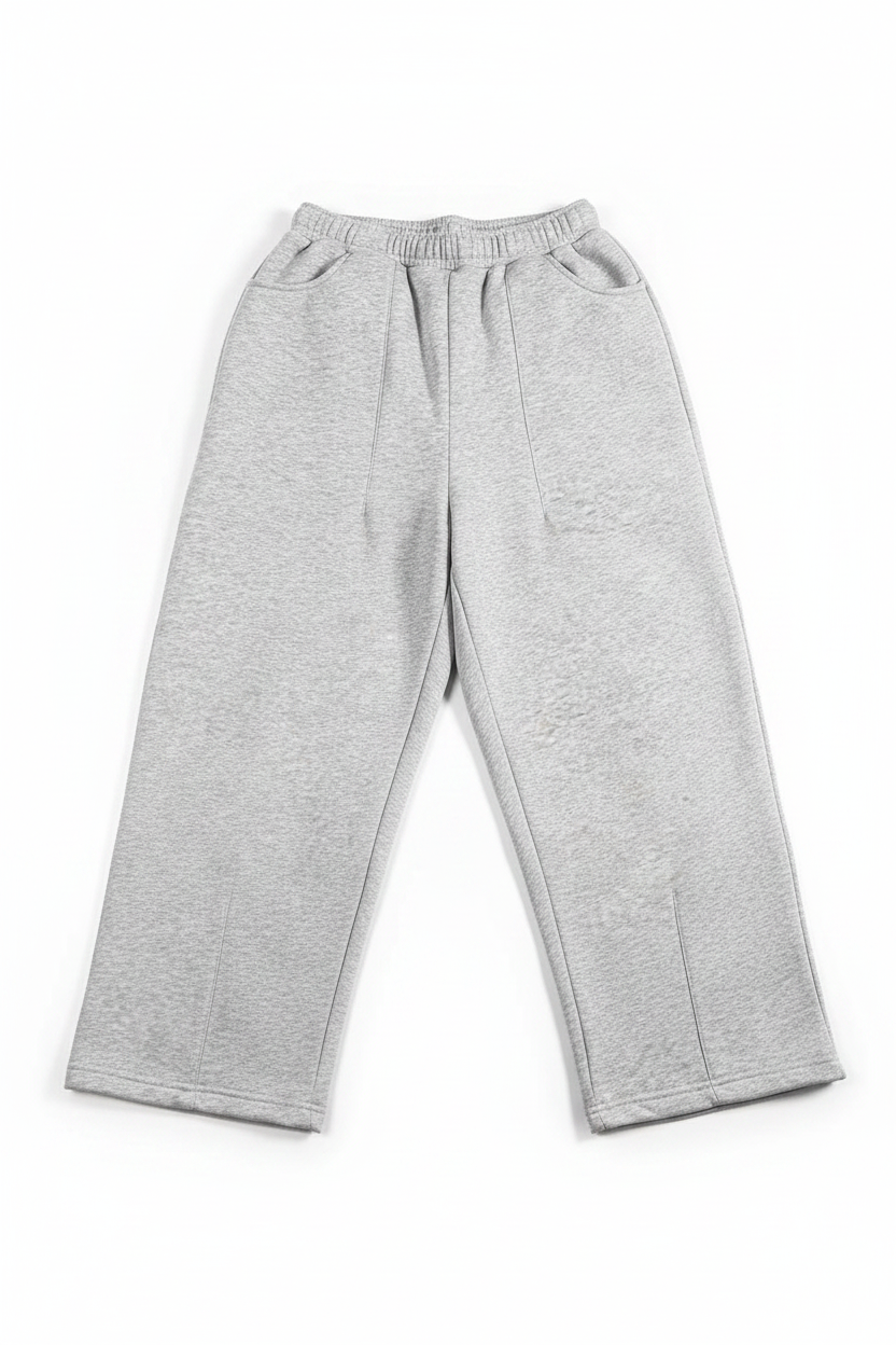Heavyweight Wide Leg Sweatpants - Flat Lay