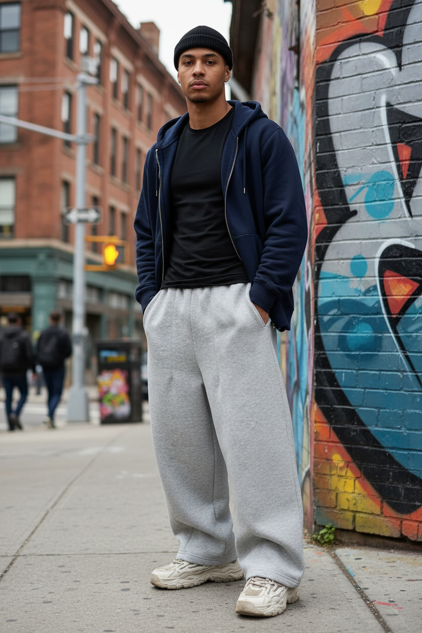 Heavyweight Wide Leg Sweatpants - Lifestyle