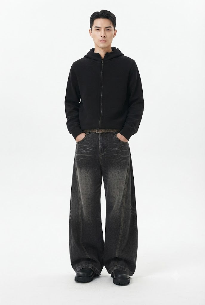 Wide Leg Denim Jeans