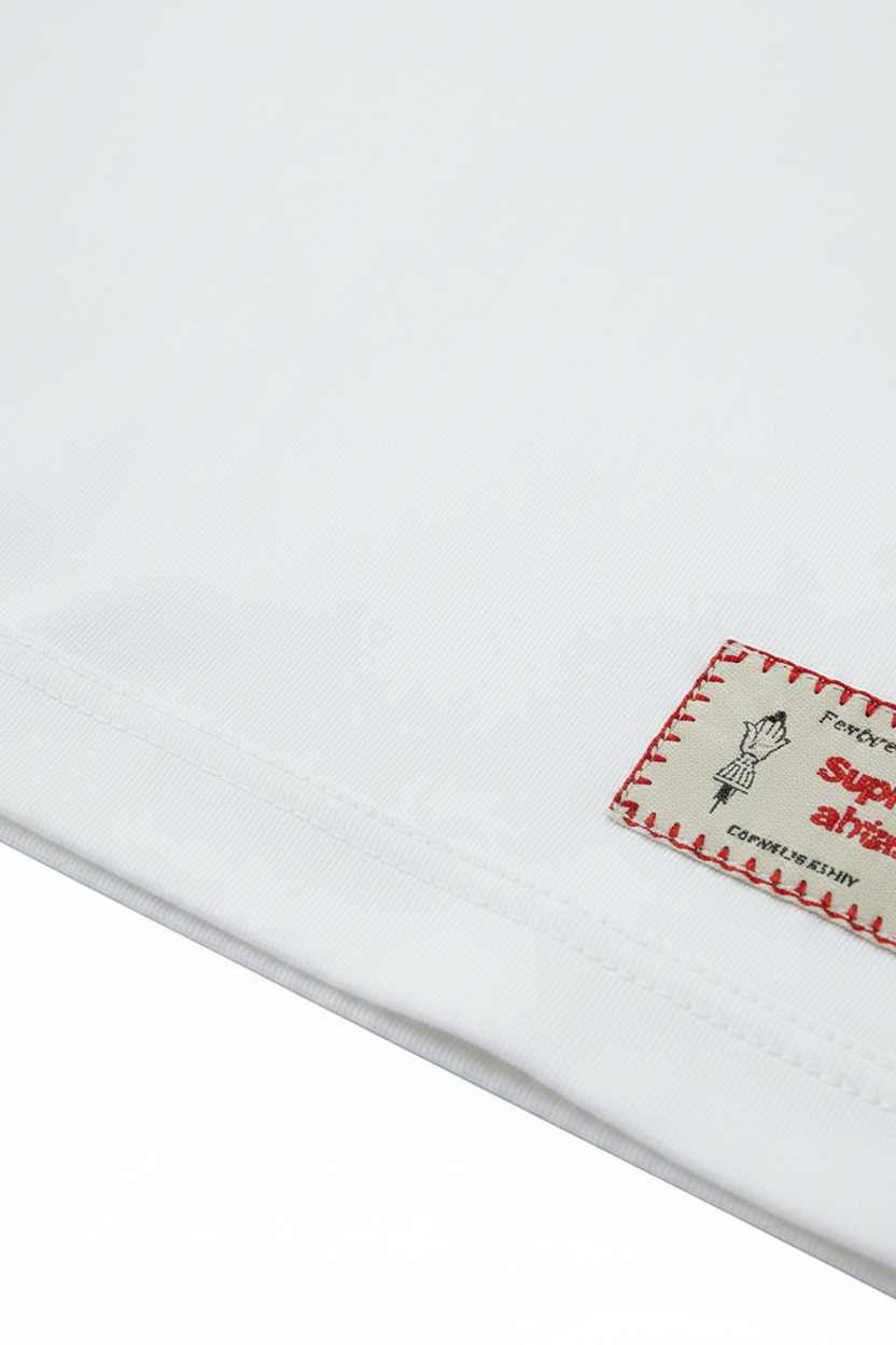 High Street Loose Cotton Tee - Detail Shot