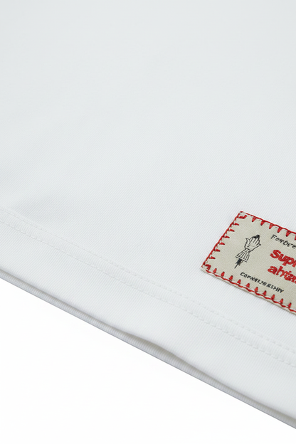 High Street Loose Cotton Tee - Detail Shot