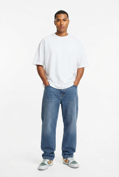 Loose Fit Straight Leg Jeans