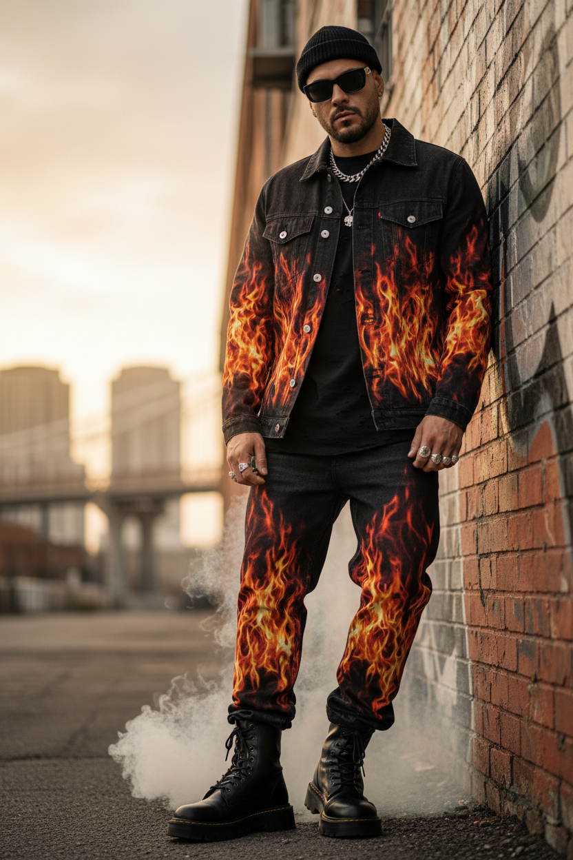 Inferno Graphic Denim - Lifestyle