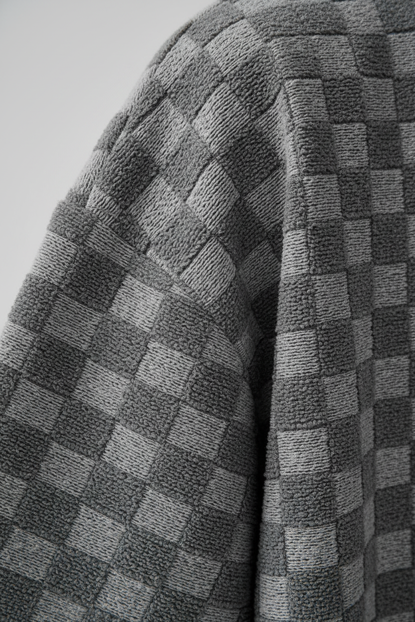 Jacquard Plaid Set - Detail Shot