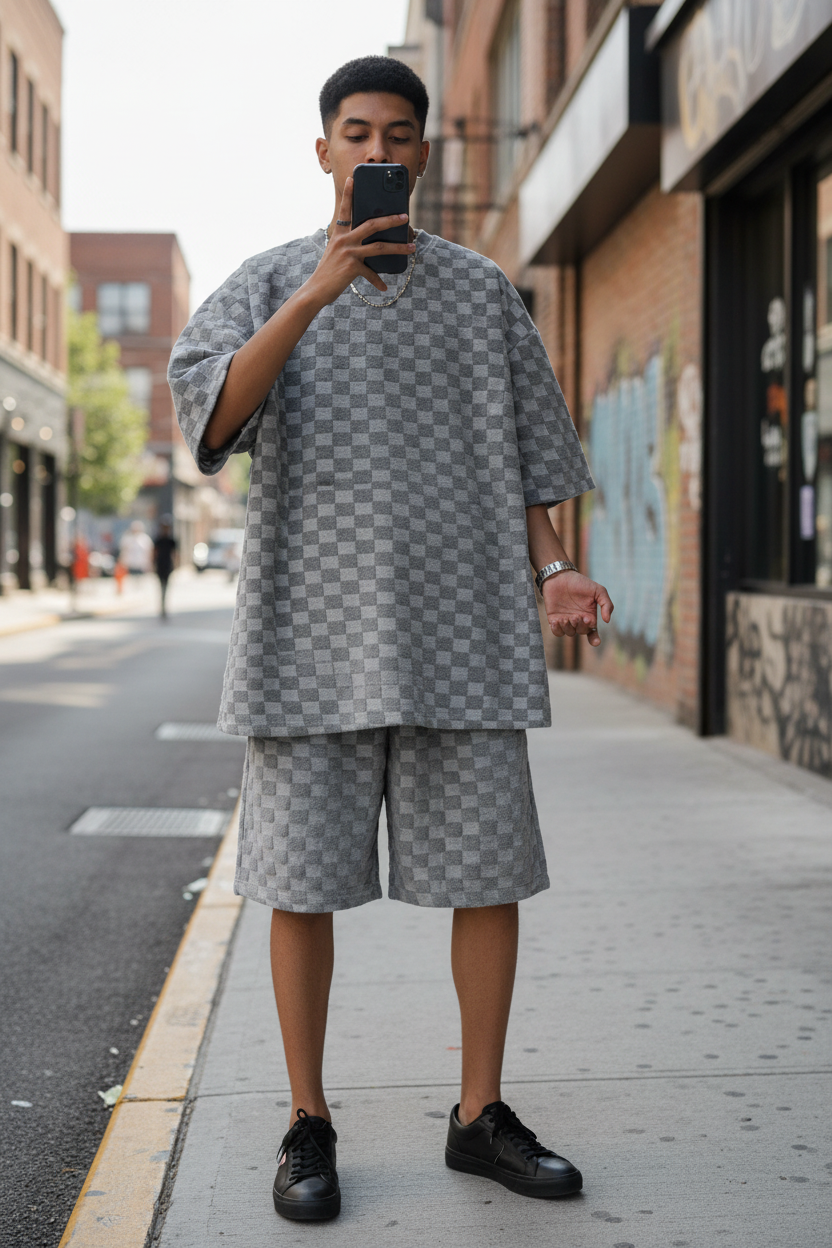 Jacquard Plaid Set - Lifestyle
