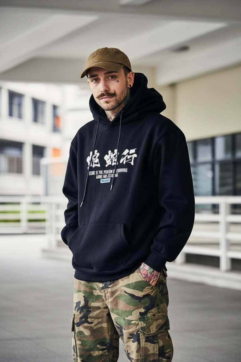 Japanese Graphic Hoodie - Lifestyle