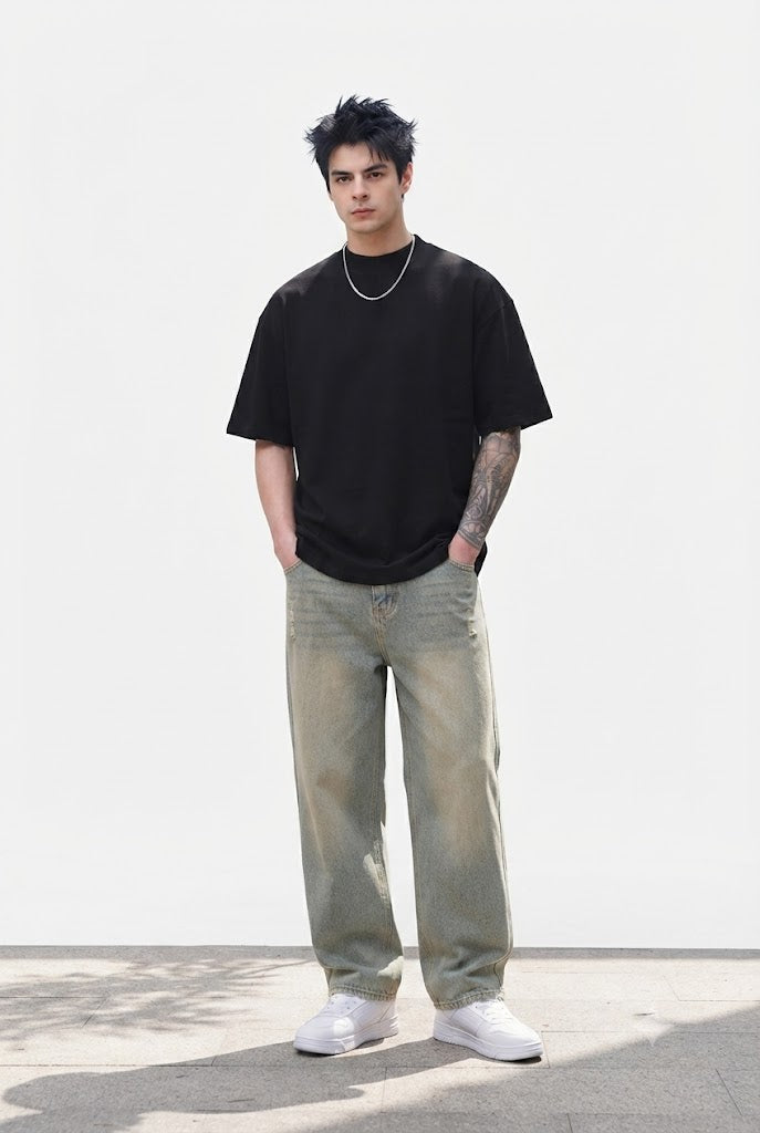 Plain Cotton Oversized Tee