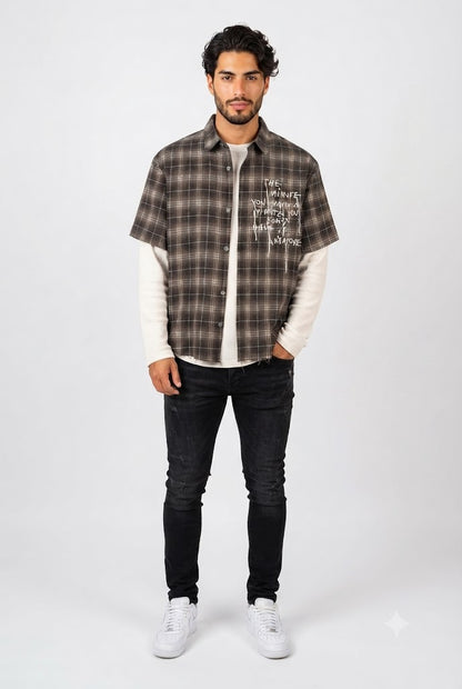 Vintage Plaid Long Sleeve Shirt