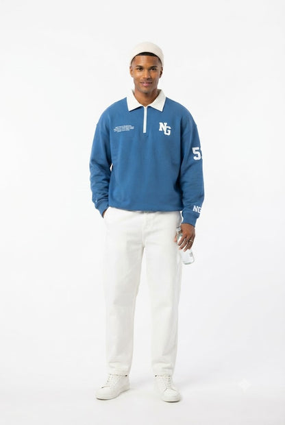 Off--shoulder Polo Shirt