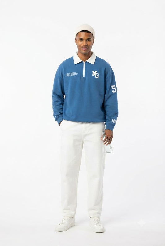 Off--shoulder Polo Shirt