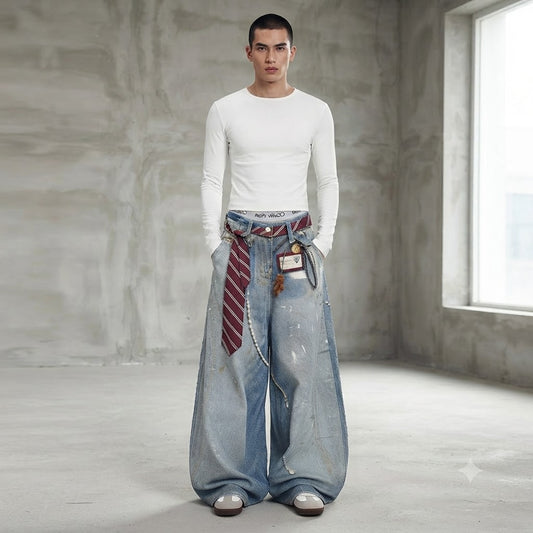 Retro Loose Bootcut Jeans