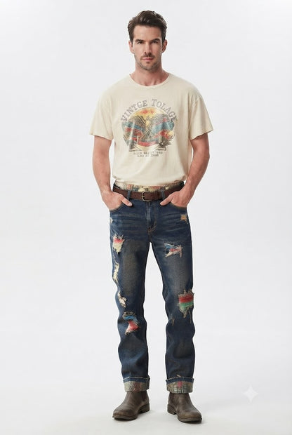 Paint Splatter Jeans