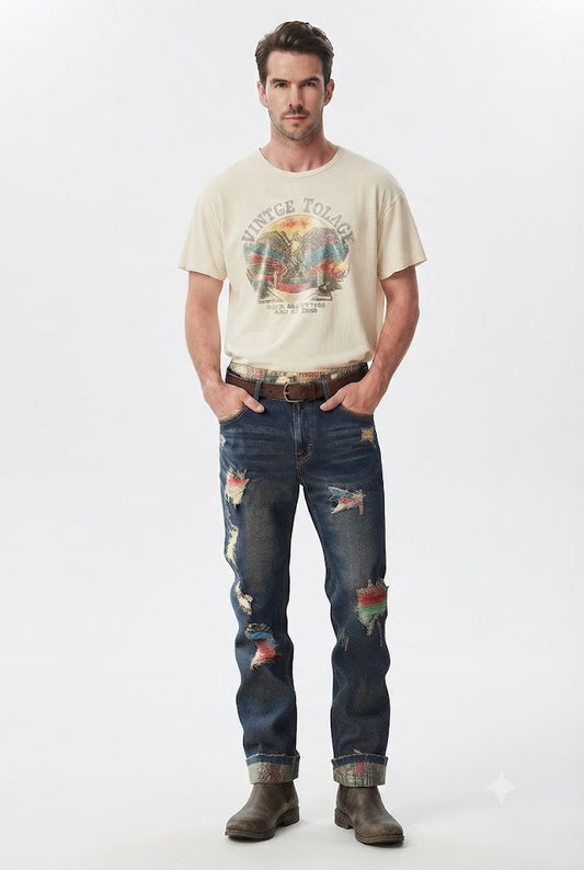 Paint Splatter Jeans