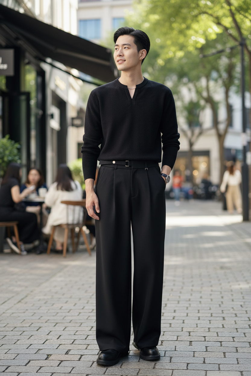 Loose Draping Suit Pants - Lifestyle