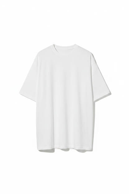 Oversized Casual Cotton Tee - Front View