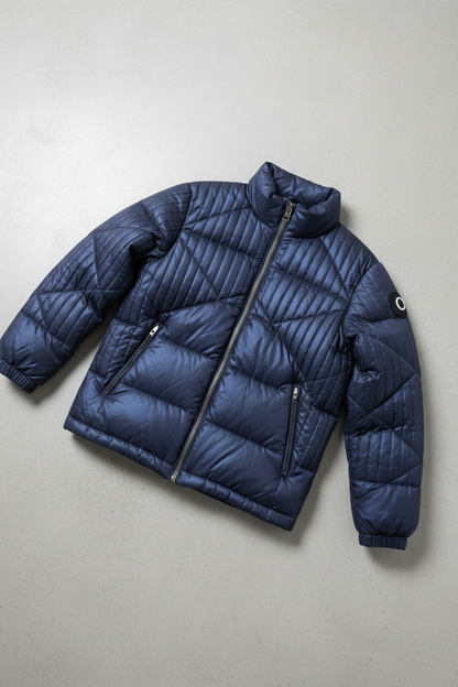 Pleated Puffer Jacket - Flat Lay