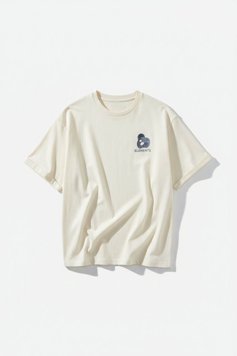 Pure Cotton Loose Tee - Front View