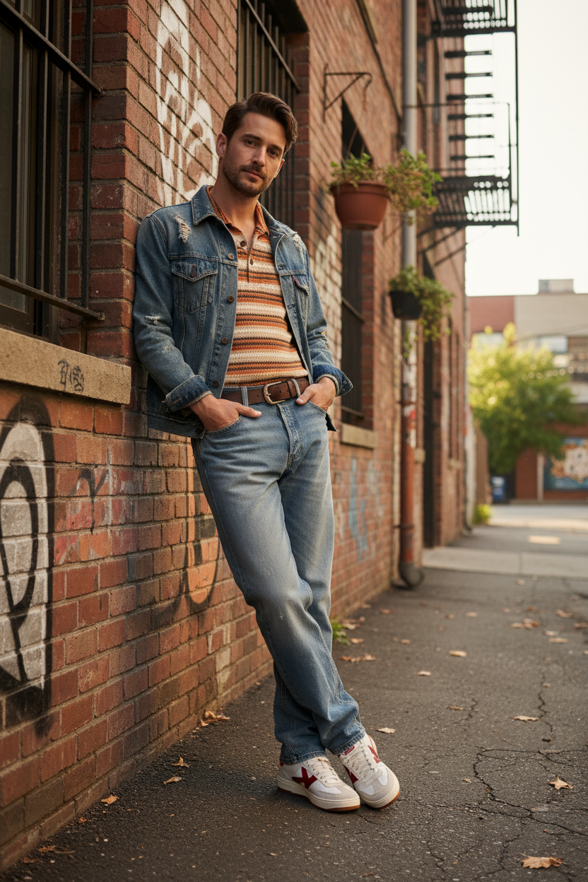 Retro Washed Jeans - Lifestyle