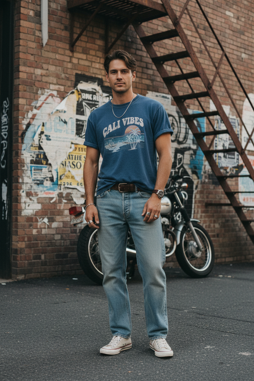 Retro Washed Short Sleeve Tee - Lifestyle