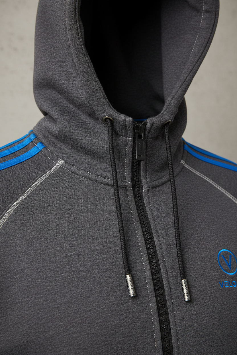 Sports Hooded Tracksuit - Close-Up Detail