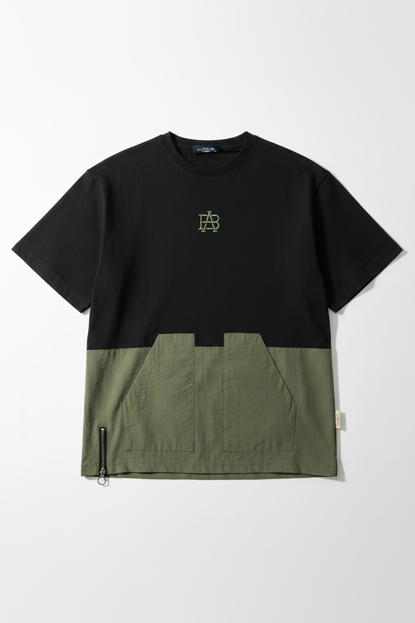Street Style Pocket Tee - Flat Lay