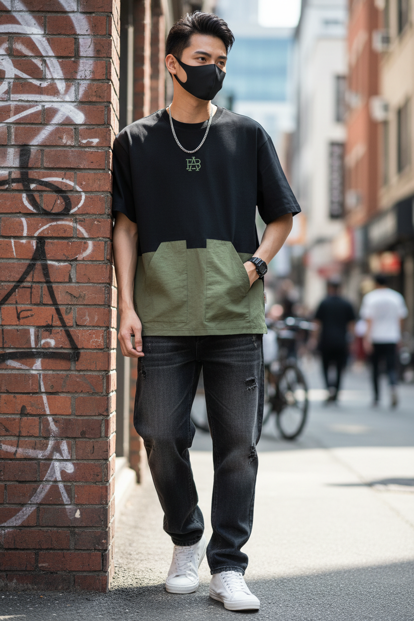 Street Style Pocket Tee - Lifestyle
