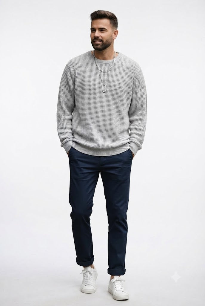 Crew Neck Casual Sweater
