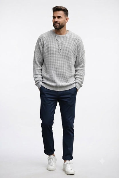 Crew Neck Casual Sweater