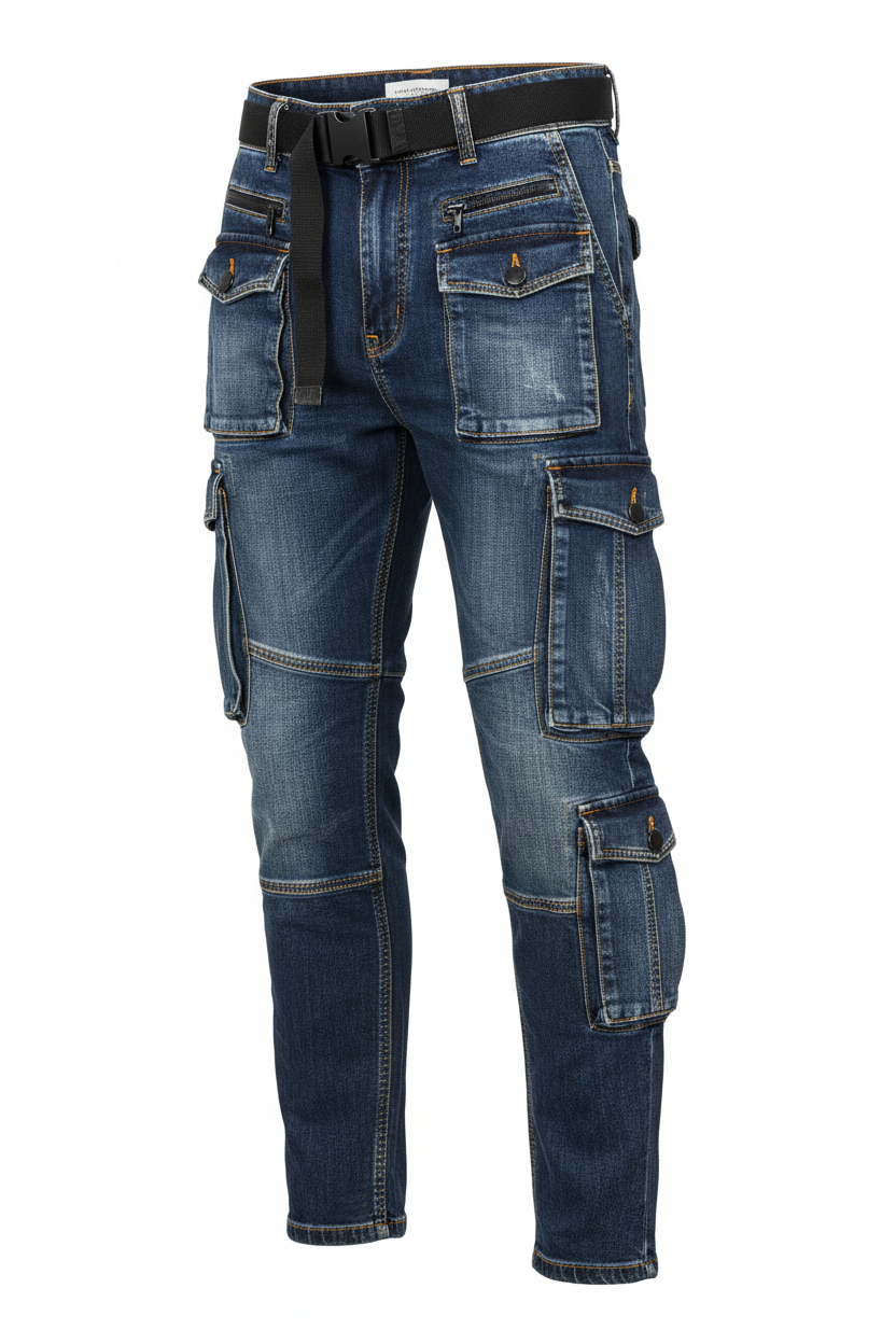 Urban Denim Cargo - Front View