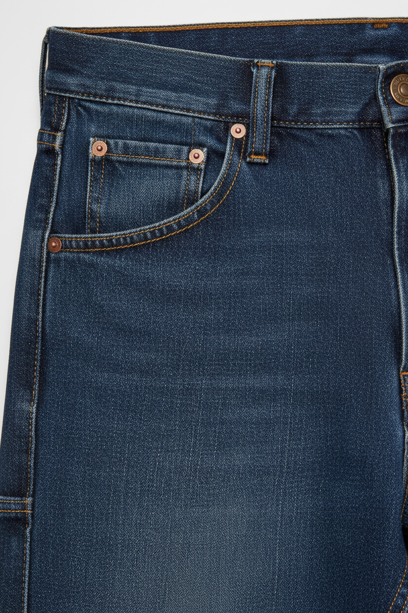 Utility Straight Jeans - Close-Up Detail