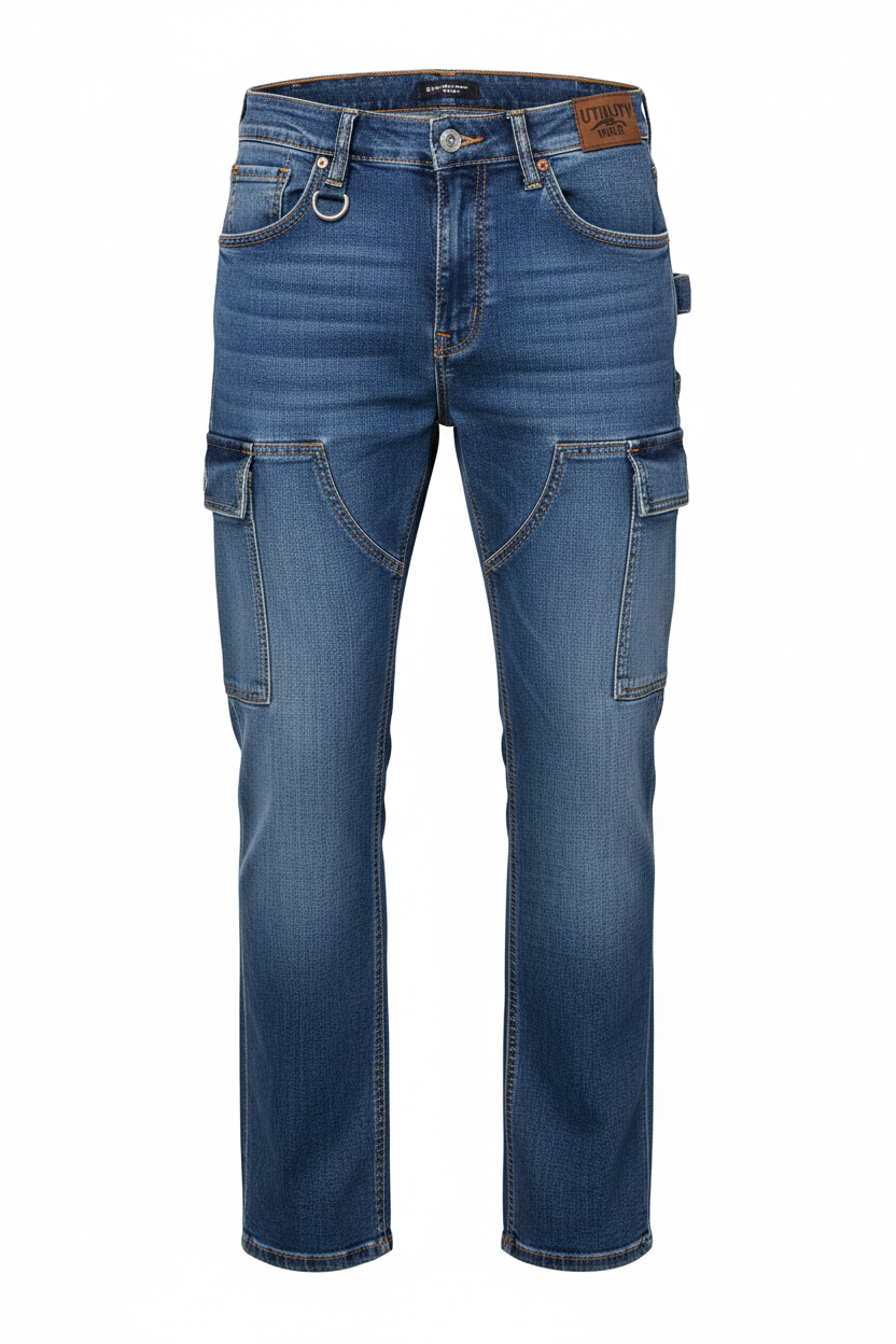 Utility Straight Jeans - Front View