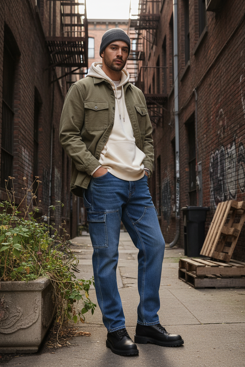 Utility Straight Jeans - Lifestyle
