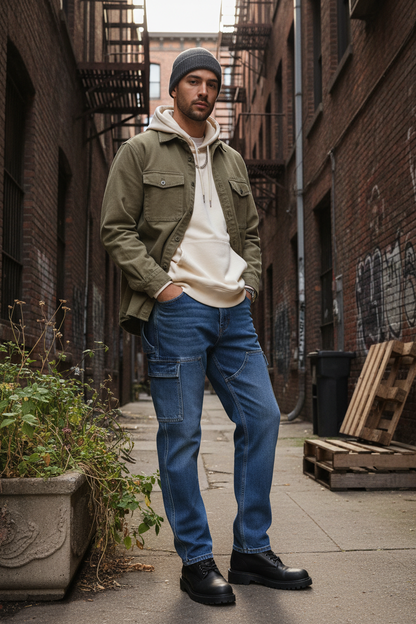 Utility Straight Jeans - Lifestyle