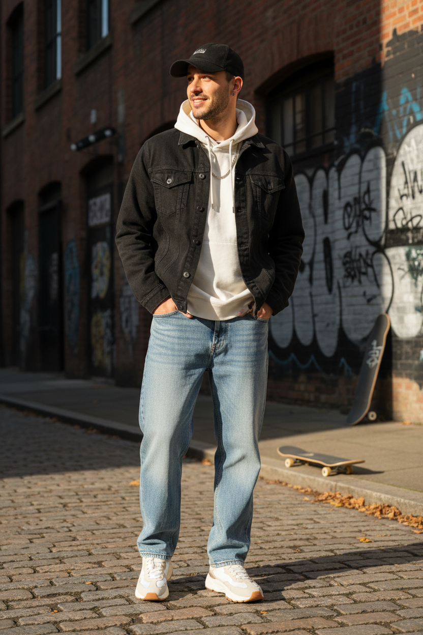 Washed Loose Fit Jeans - Lifestyle
