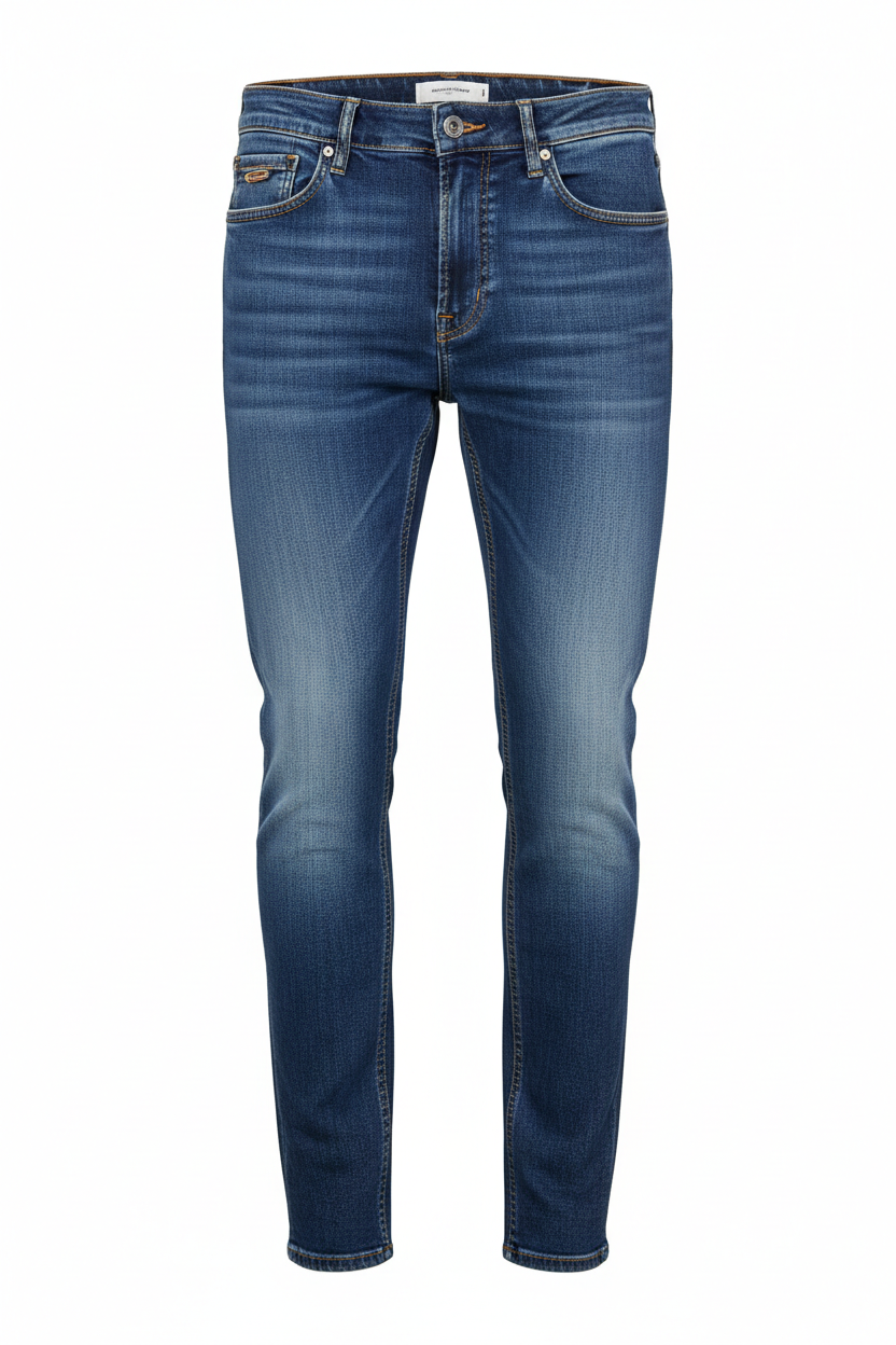 Washed Slim Fit Denim - Front View