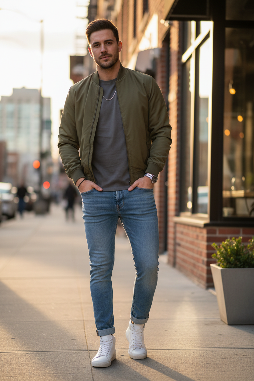 Washed Slim Fit Denim - Lifestyle