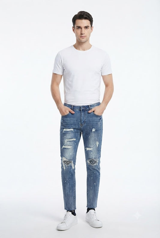 High Street Broken Jeans