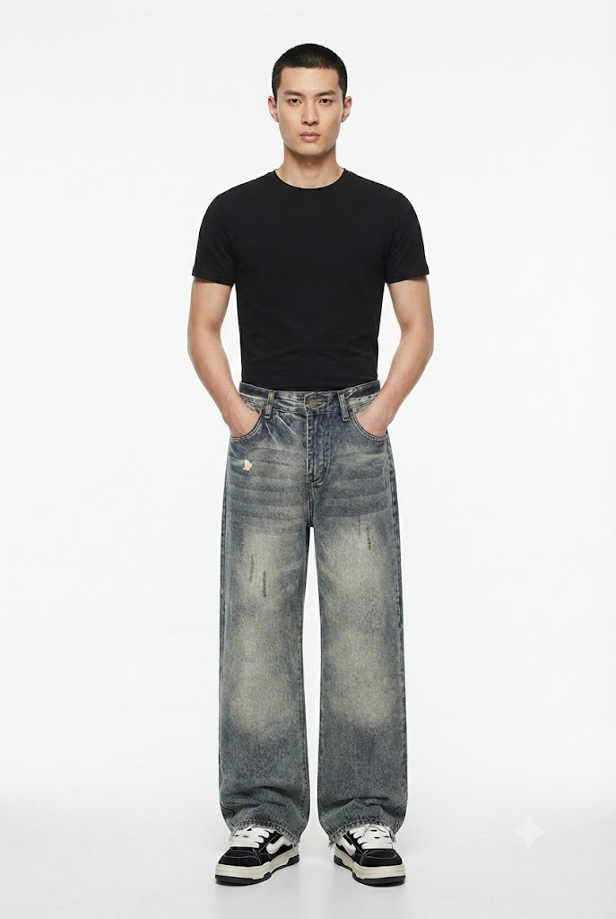 Distressed Denim Jeans