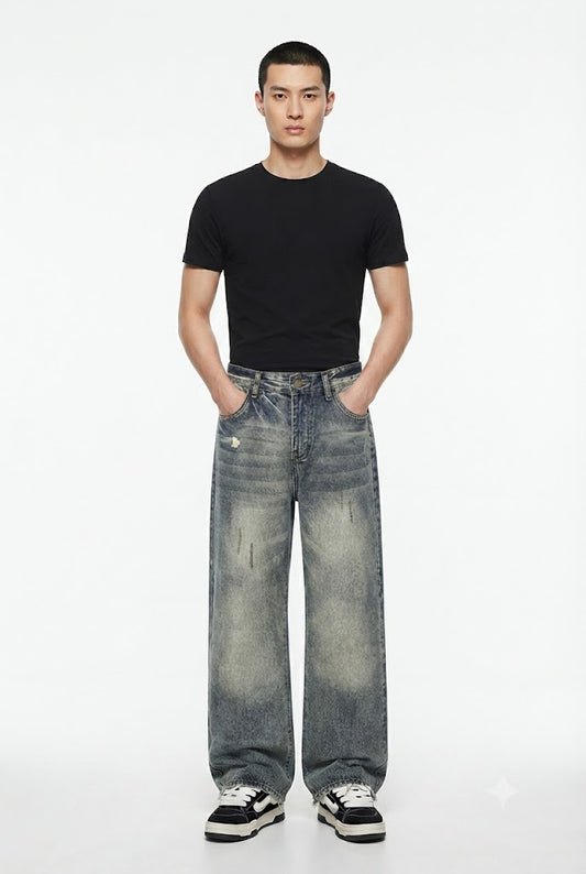 Distressed Denim Jeans